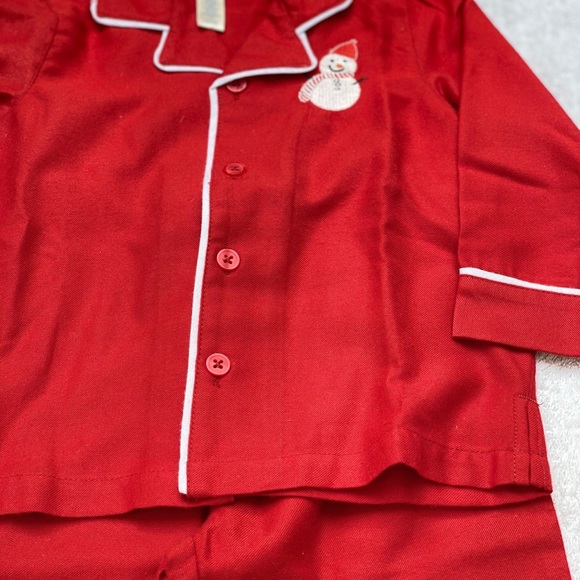 PBK Embroidered Snowman Pyjamas Size:2T - Picture 3 of 4